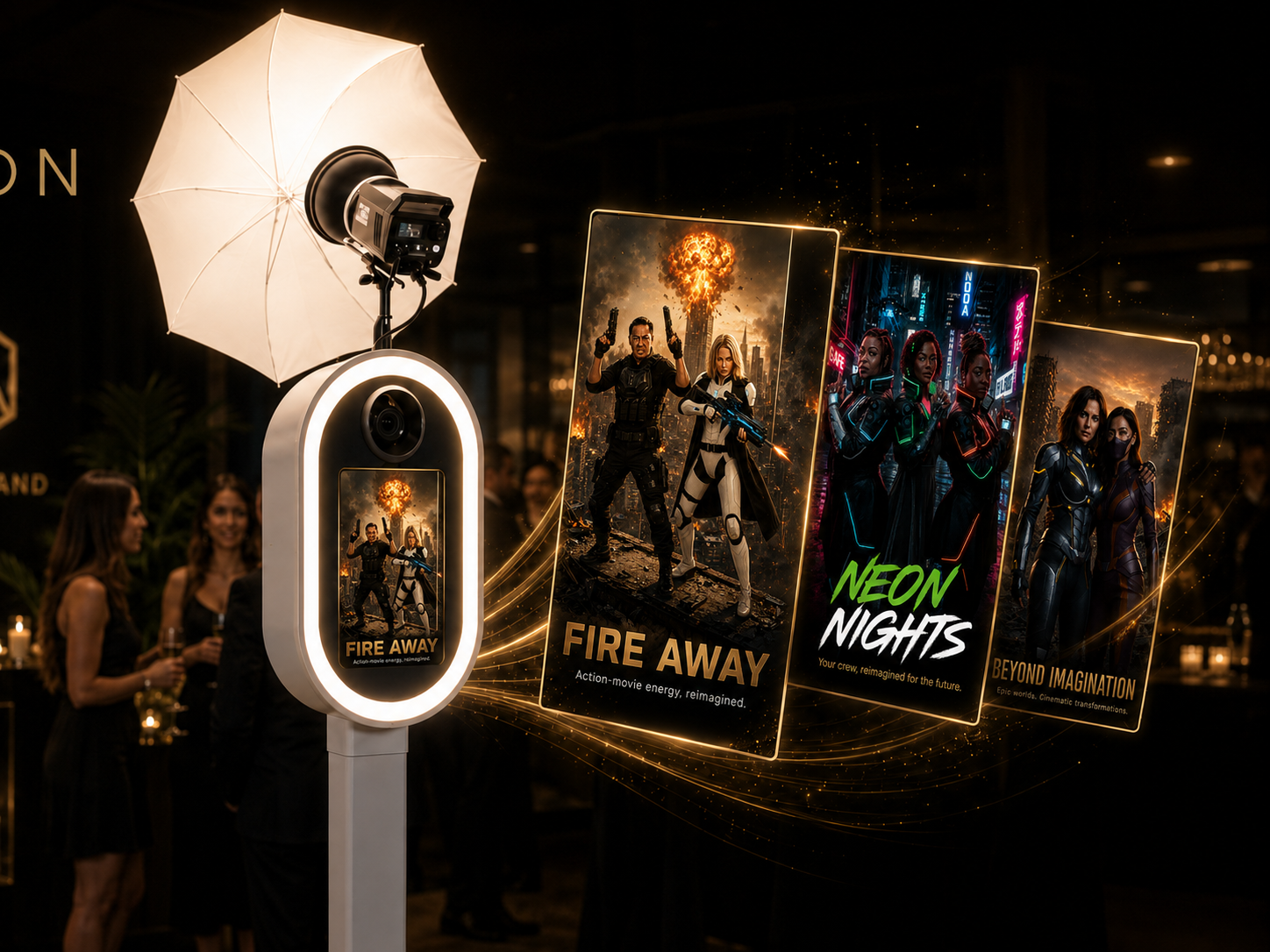 Corporate AI photo booth activation