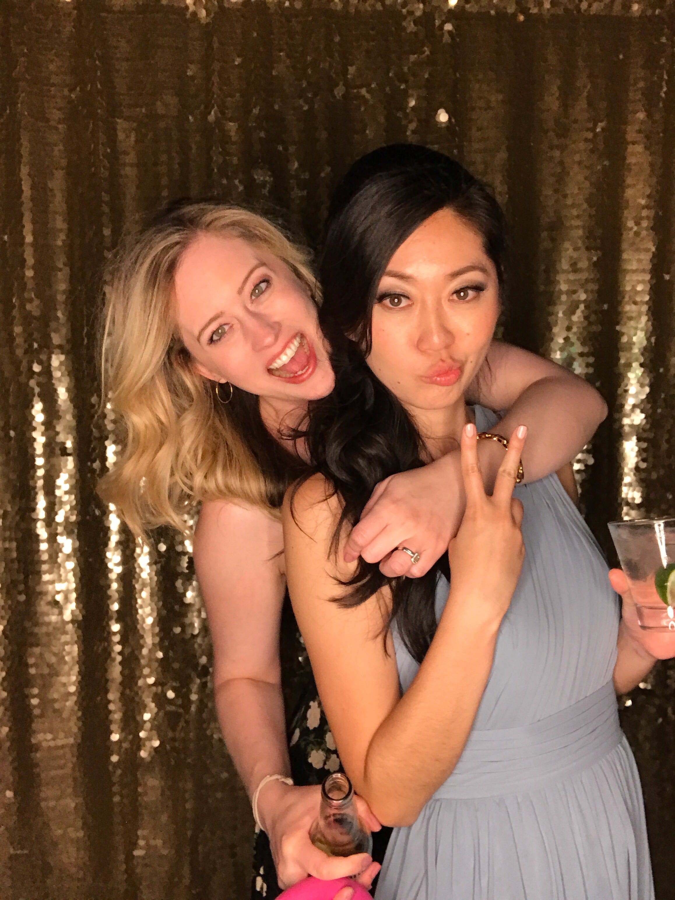 Digital photo booth at a Bay Area wedding