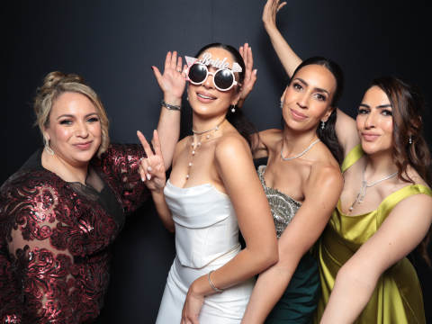 Guests enjoying a PIKSHR photo booth experience