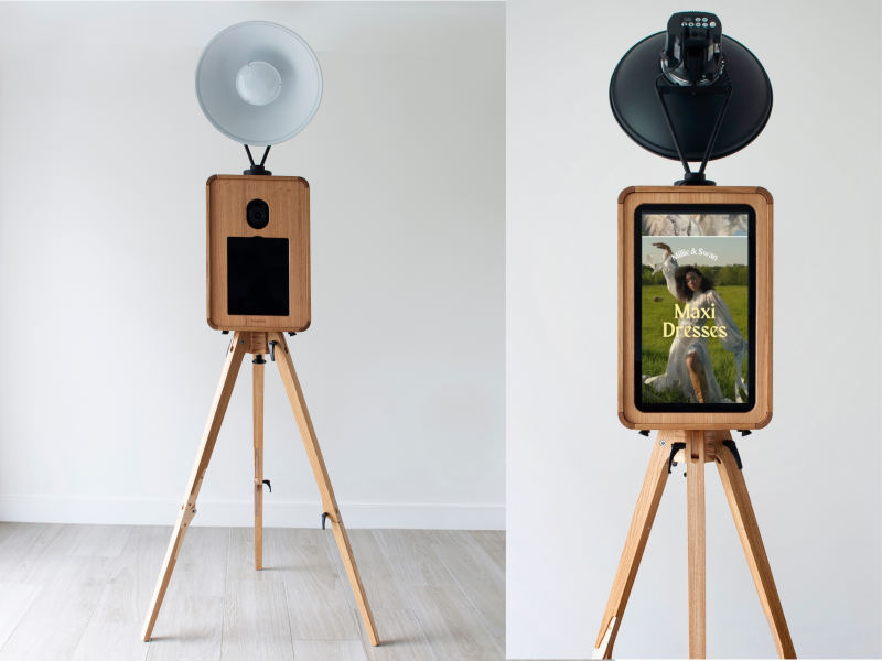PIKSHR.PRO team setting up a luxury photo booth at an event
